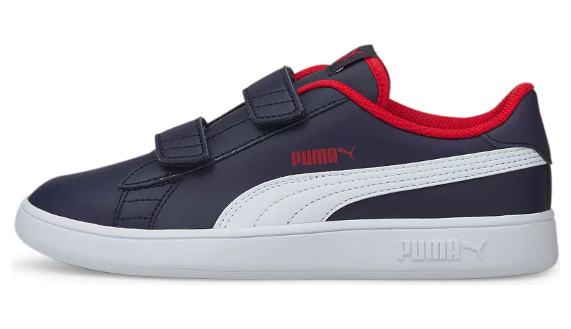 Puma Smash v2 Leather sportscchoenen Blauw/Wit (365173-13)