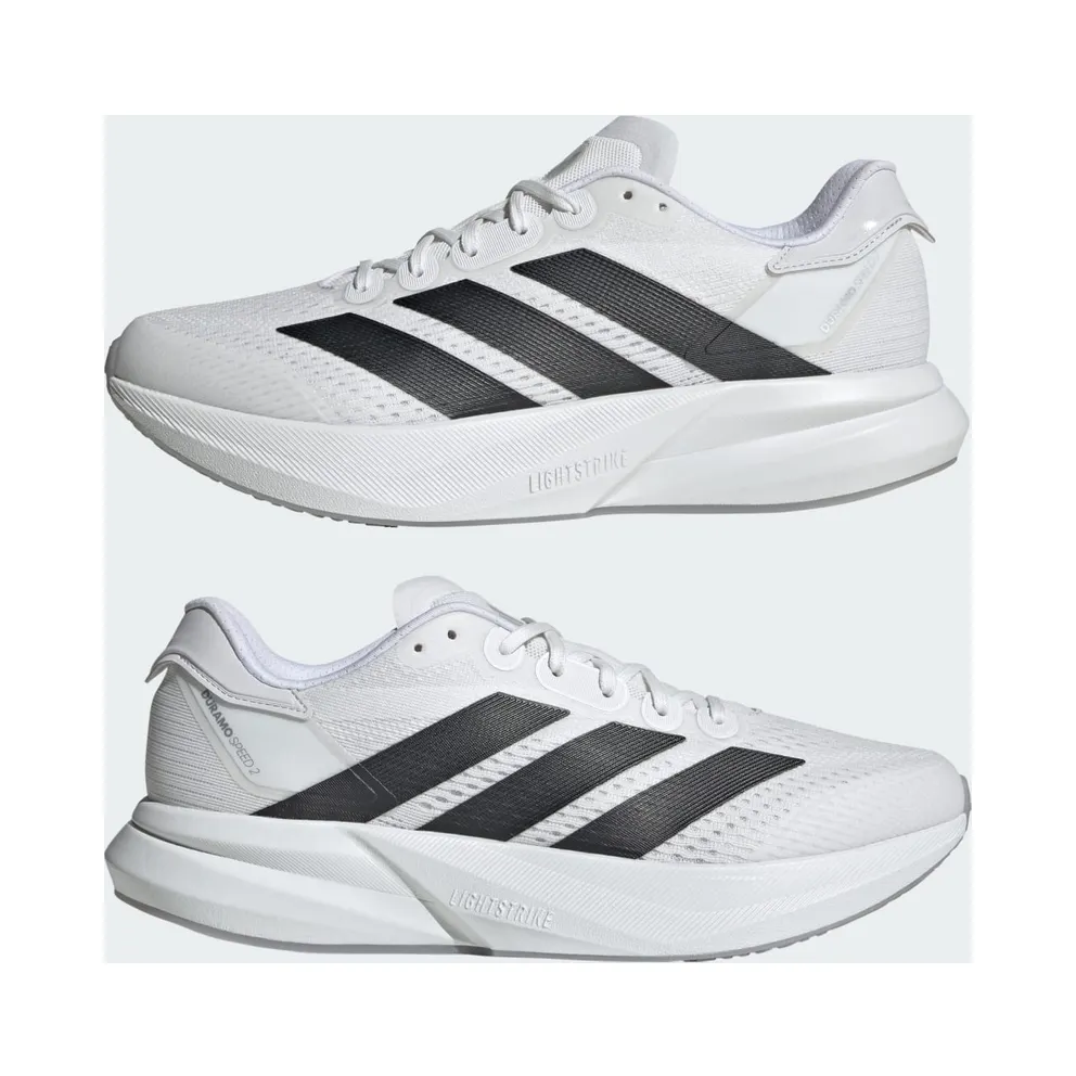 Adidas Duramo Speed 2 Running Shoes Cloud White / Core Black / Halo Silver (IH8206)
