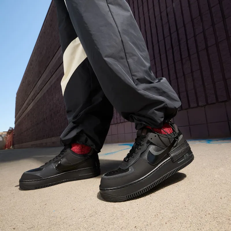Nike Air Force 1 Low Shadow Triple Black (FB7582-001)