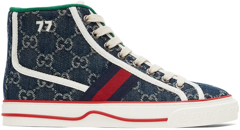 Gucci Blue Tennis 1977 High (627838 2KQ90)