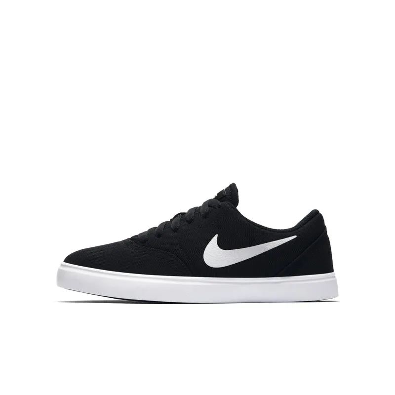 Nike SB Check Canvas Skateschoen kids – Black