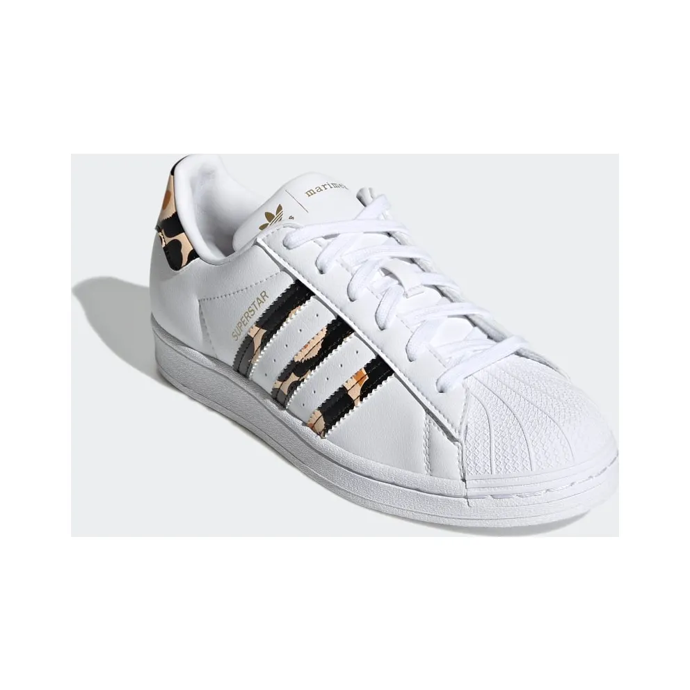 adidas Marimekko Superstar Cloud White / Core Black / Gold Metallic (H04076)