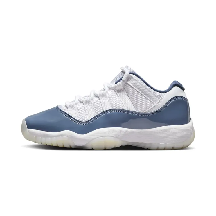 Jordan 11 Retro Low GS “White / Diffused Blue / Football Grey / Midnight Navy” (FV5121-104)