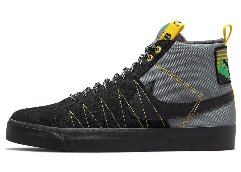 Nike Zoom Blazer Mid Acclimate Cool Grey Yellow Strike (DC8903-001)
