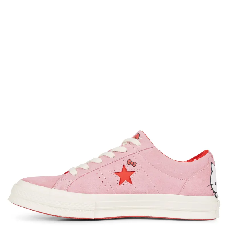 Converse One Star Ox Hello Kitty Pink Prism Pink/Fiery Red-Egret (162939C)