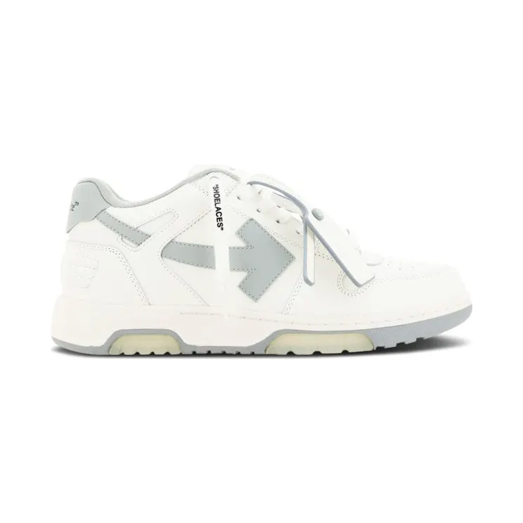 OFF-WHITE Out Of Office OOO Low Tops White Grey (2023) (OMIA189C99LEA006-0109)