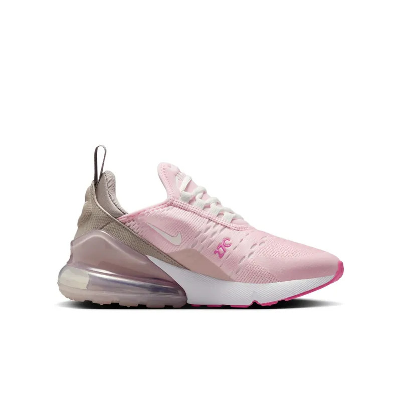 Nike AIR MAX 270 GS “PINK FOAM COLLEGE GREY PLATINUM VIOLET SUMMIT WHITE (GS)” (IB4435-663)