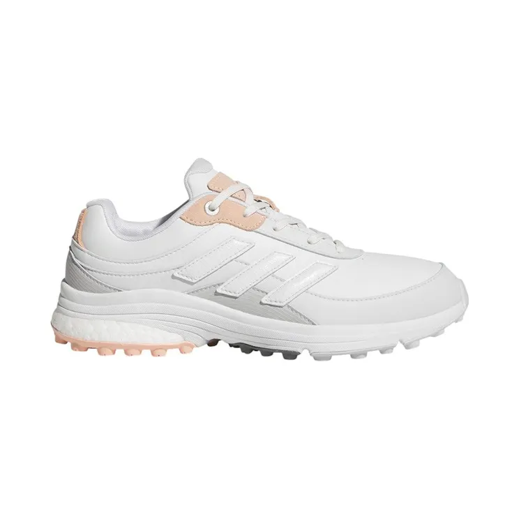 adidas Zoysia Spikeless Golf Dash Grey Crystal White Powder Coral (IH2243)