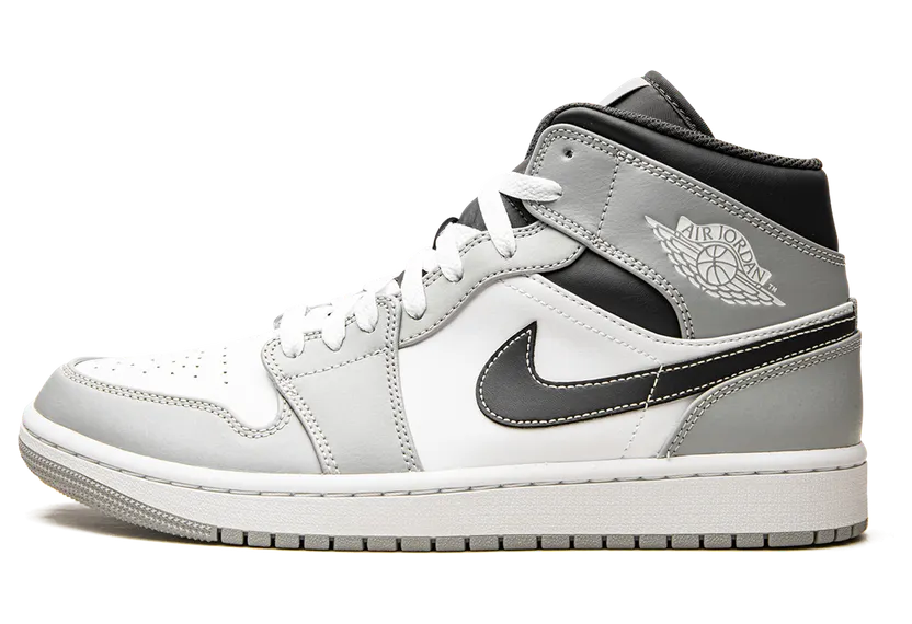Air Jordan 1 Mid Smoke Grey Black (554724-078)