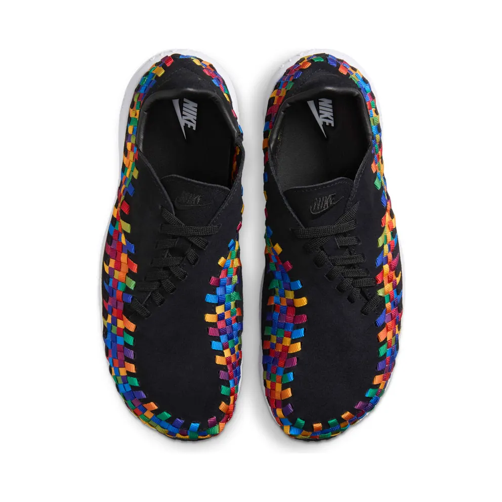 Nike Air Footscape Woven “Black Rainbow” (black / black / white) – FB1959-002