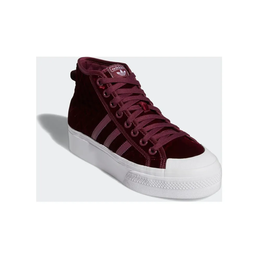 Adidas Nizza Platform Mid Brown / White / Cloud White (H02701)