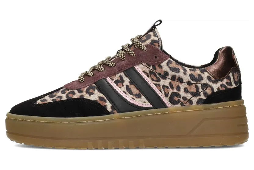 PS Poelman sneaker Crème / Mokka / Zwart (LPANEMONE)