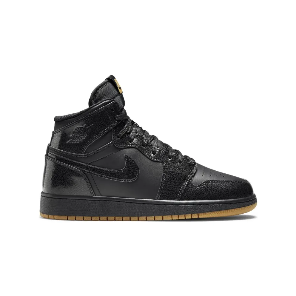 Jordan 1 Retro Black Gum (GS) Black/Black-Gum Light Brown (575441-020)