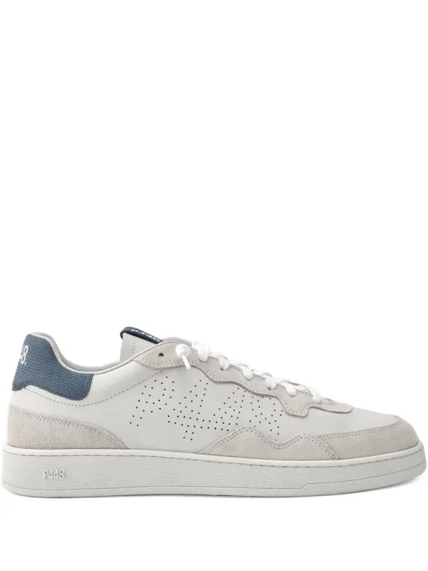 P448 Vert leren sneakers with geperforeerde details – White (S25VERT14WHITETAVBLUE)
