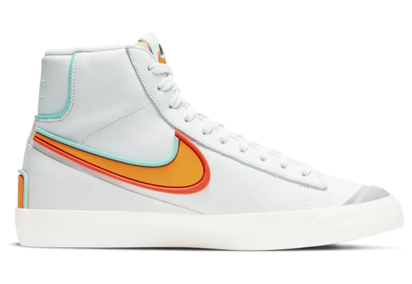 Nike Blazer Mid ’77 ‘Inifinite Kumquat’ White/Aurora Green/Bright Crimson/Kumquat (DC1746-100)