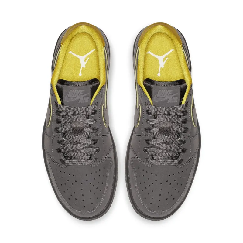 Jordan 1 Retro Low Thunder Grey (W) Thunder Grey/Bright Citron-White (AQ0828-017)