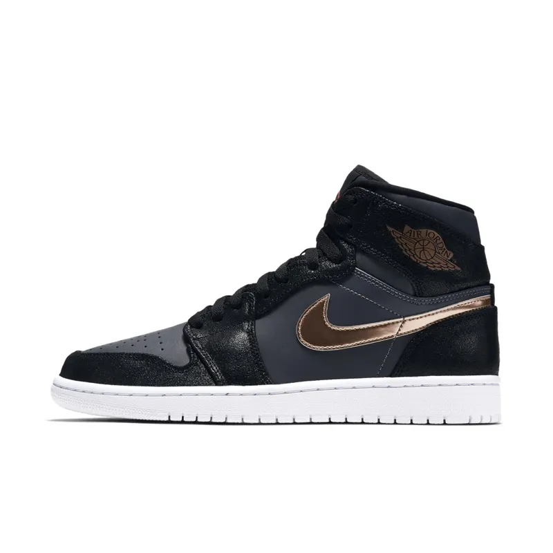Jordan 1 Retro Bronze Medal Black/Metallic Red Bronze-Dark Grey-White-Infrared 23 (332550-016)