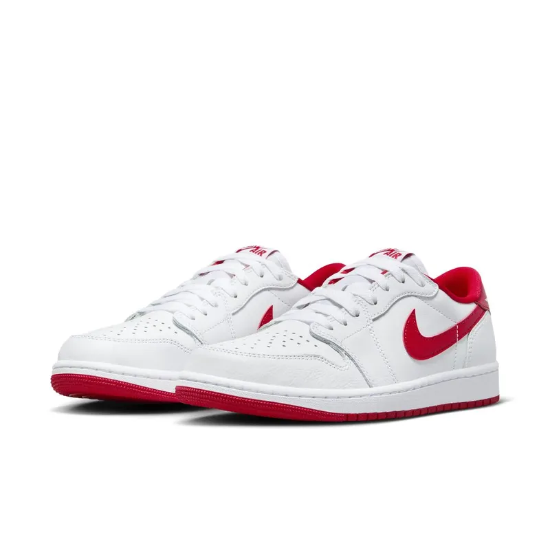 Air Jordan 1 Low OG White/White/University Red (CZ0790-161)