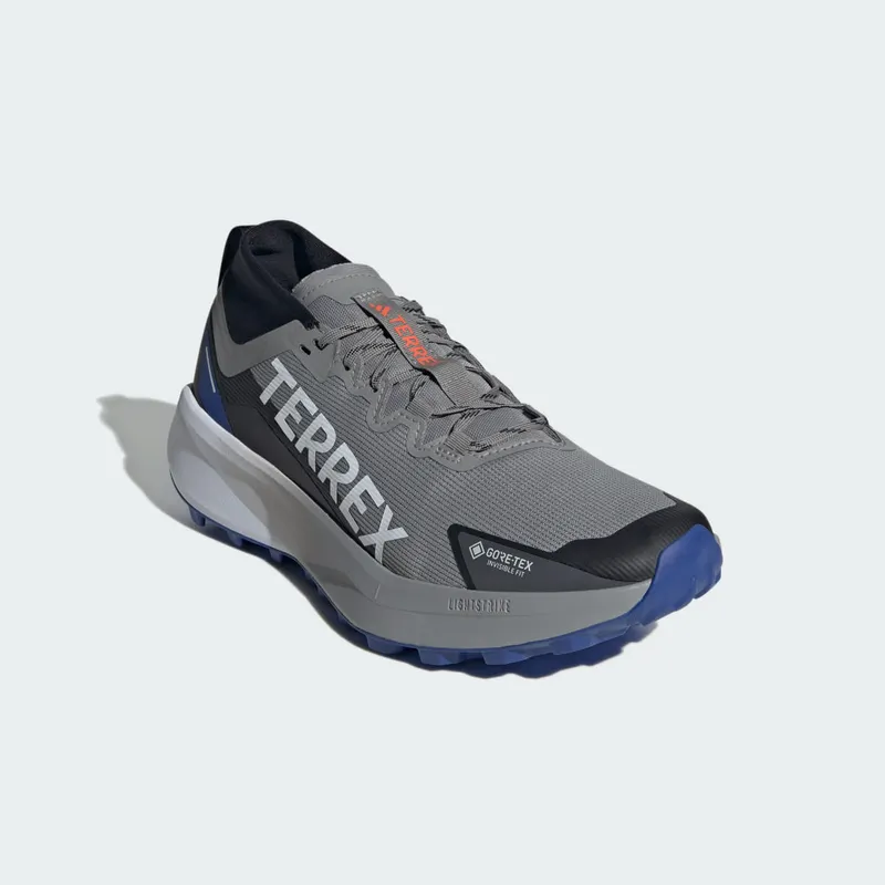 Adidas Terrex Agravic GTX Trail Running Charcoal Solid Grey / Semi Impact Orange / Semi Lucid Blue (IH3773)