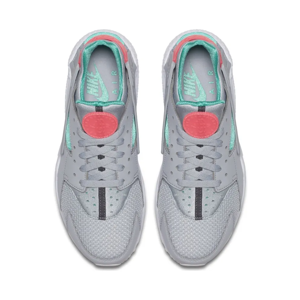 Nike Air Huarache Run South Beach Wolf Grey/Sunset Pulse-Kinetic Green-White (318429-053)