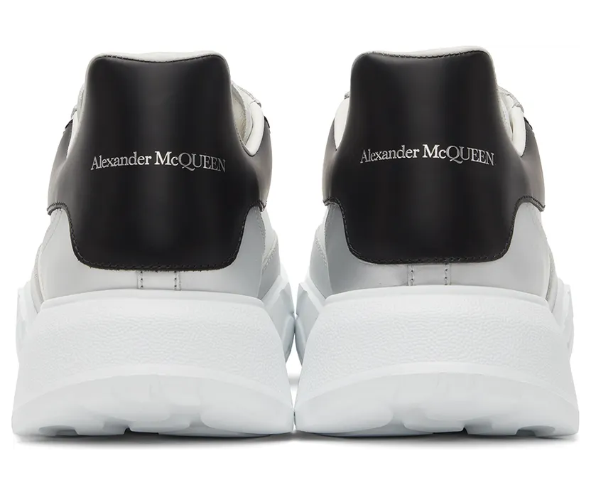 Alexander McQueen White & Silver Court Trainer Sneakers (662663WIA96) (4)