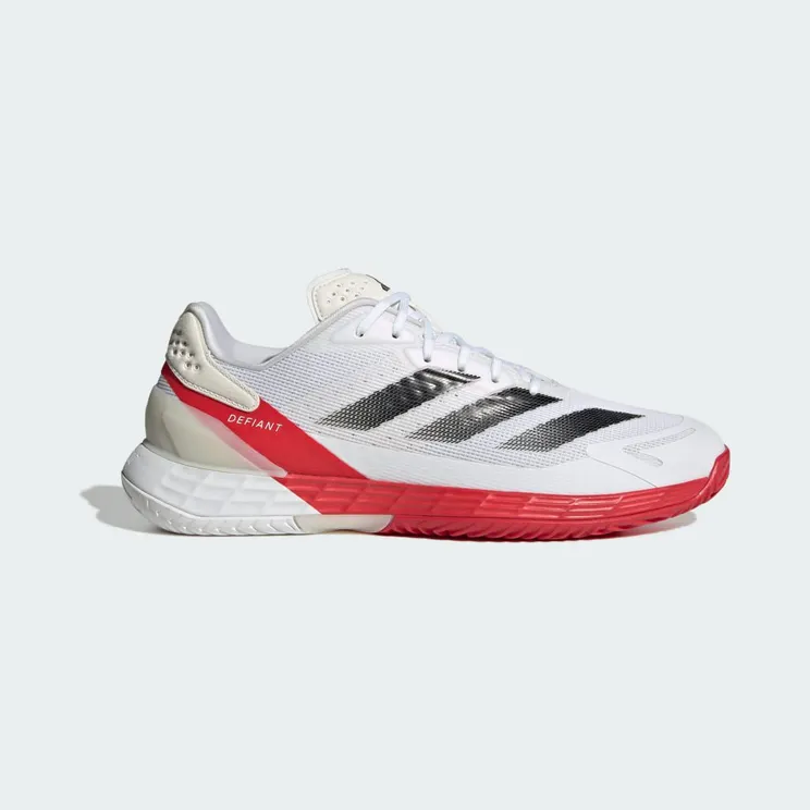 Adidas Defiant Speed 2 Tennisschoenen Cloud White / Core Black / Pure Ruby (JH6320)