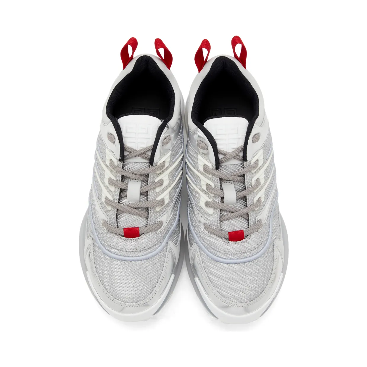 Givenchy Grey & Silver Giv 1 Sneakers (BH004WH0WZ) (5)
