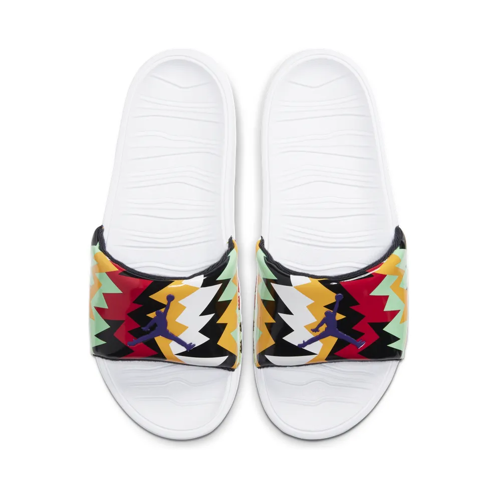 Jordan Break Slide – White “White / Neutral Grey / Citrus / Court Purple” (AR6374-102)