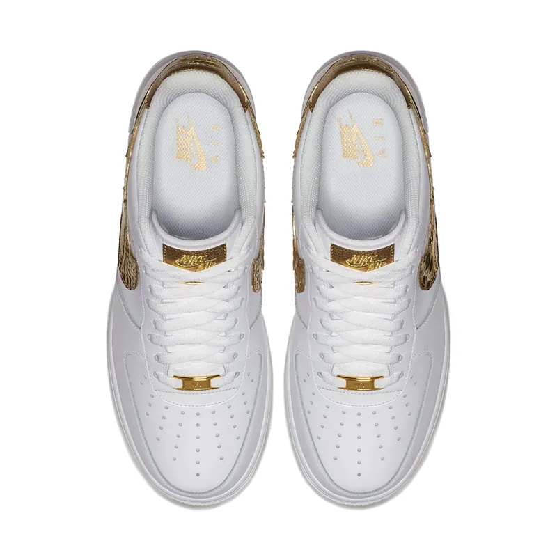 Nike Air Force 1 Low White CR7 Christiano Ronaldo Golden Patchwork (AQ0666-100)