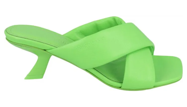 Ferragamo Aldura Heel Sandals Green (01F939-764067-1C)