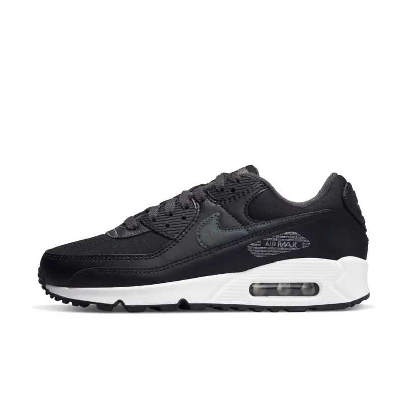 Nike Air Max 90 Black Metallic Silver (W) (DC9445-001)