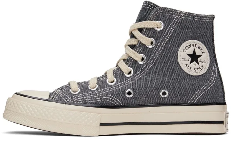 Converse Gray Triple Stitch Chuck 70 Hi Sneakers (172816C)