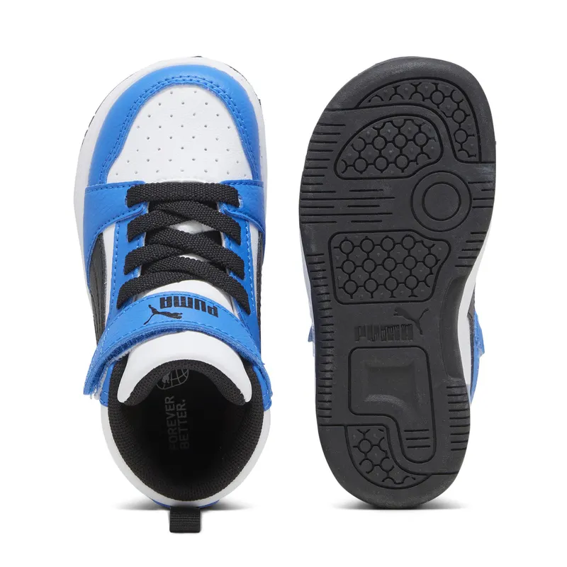 Puma Rebound V6 Mid “Puma White / Puma Black / Racing Blue” (396542_06)