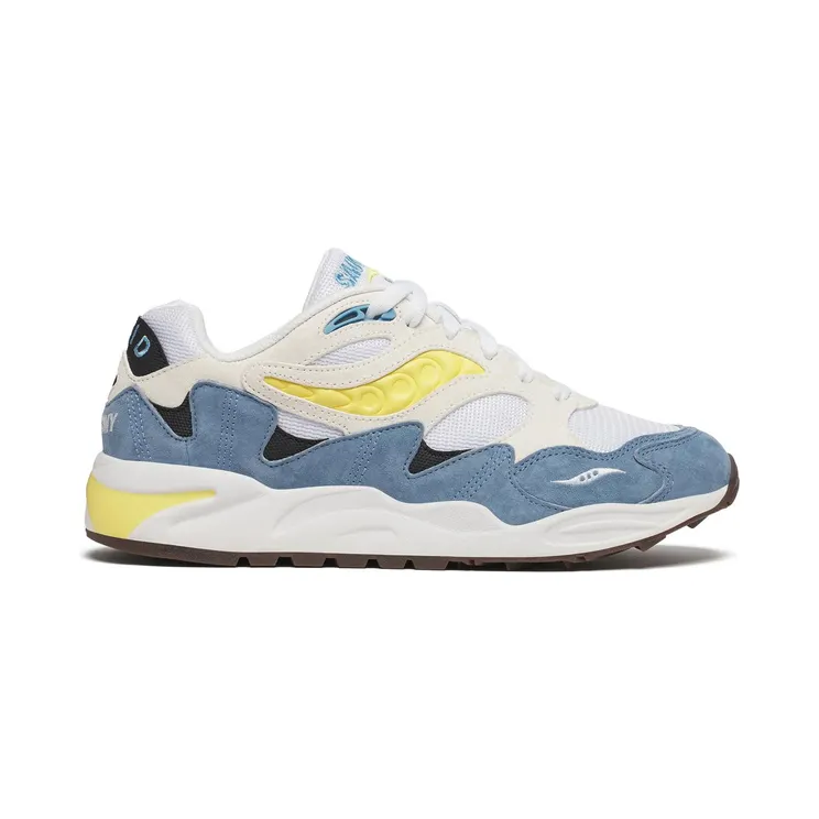 Saucony Grid Shadow 2 White Yellow Light Blue (S70772-8)