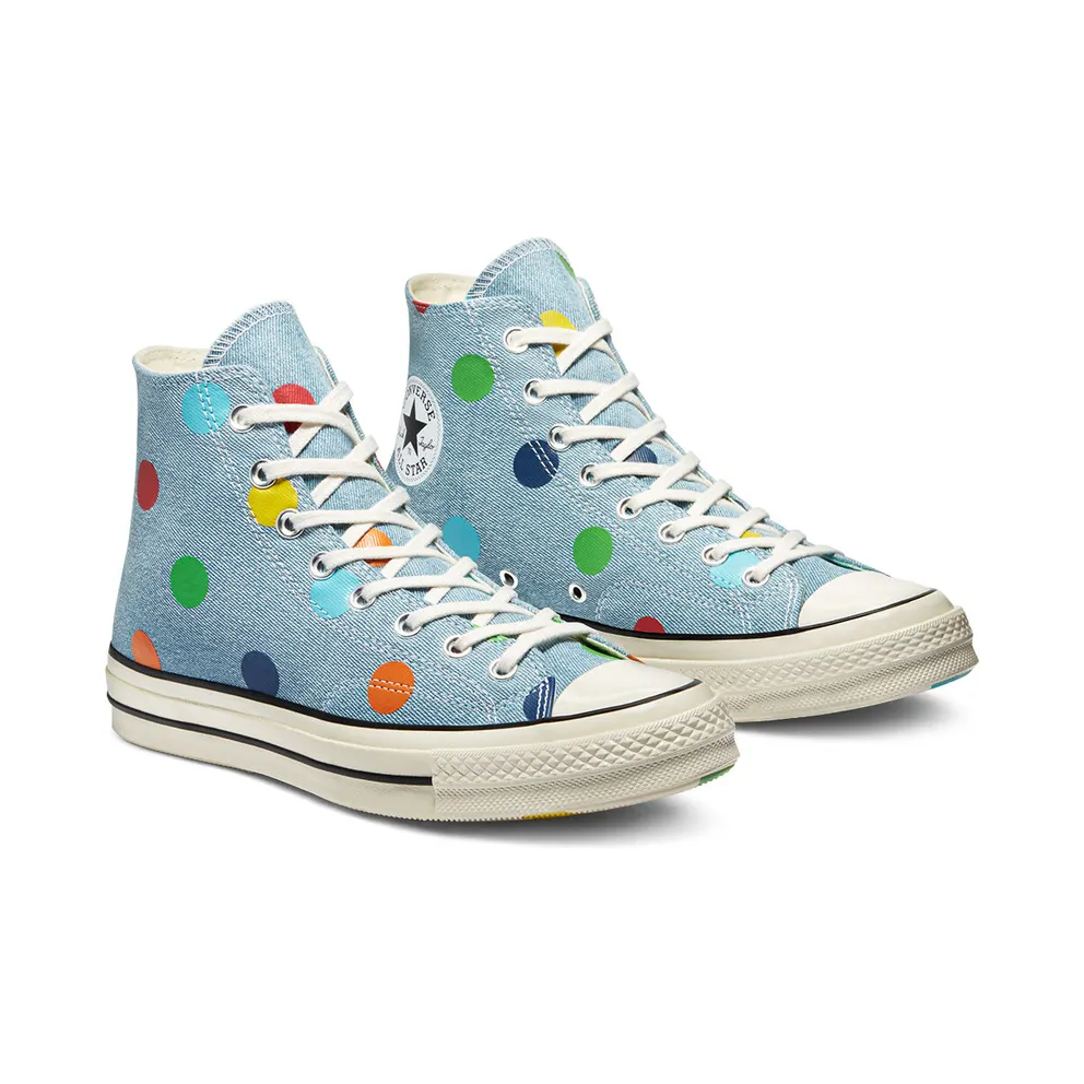 Converse Chuck Taylor All-Star 70s Hi Golf Wang Denim Polka Dots Blue/Egret-Black (170011C)