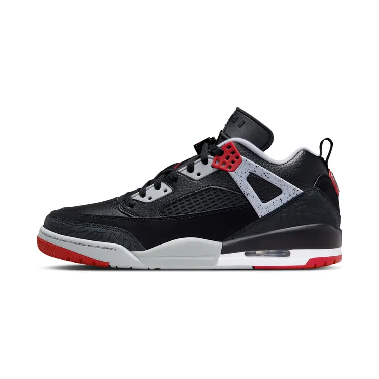 Jordan Spizike Low Black Cement “Black / Wolf Grey / White / Gym Red” (FQ1759-009)