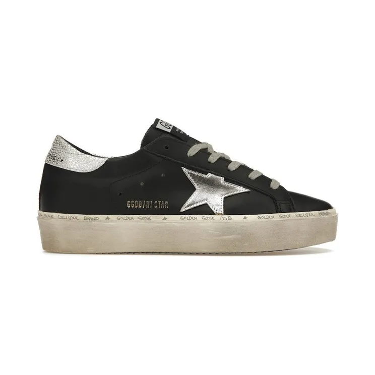 Golden Goose Hi-Star Black Silver (GWF00118.F000328.90179)