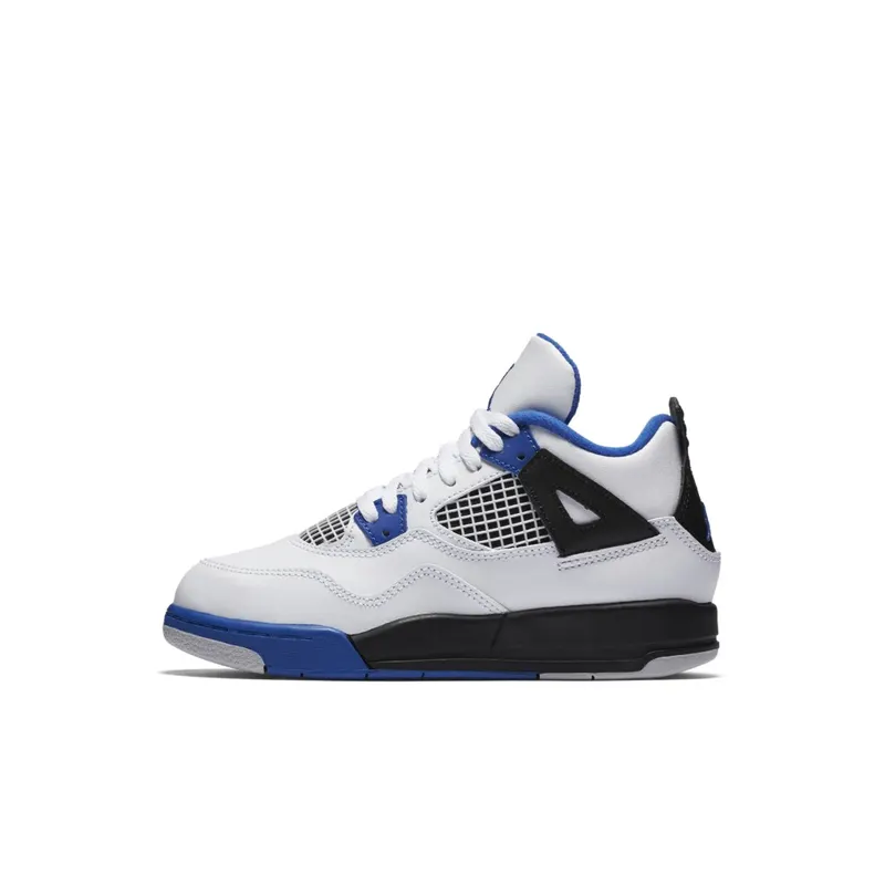 Jordan 4 Retro Motorsports (PS) White/Game Royal-Black (308499-117)