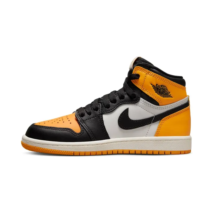 Air Jordan 1 Retro High OG Yellow Toe (PS) “Taxi / Sail / Black” (AQ2664-711)