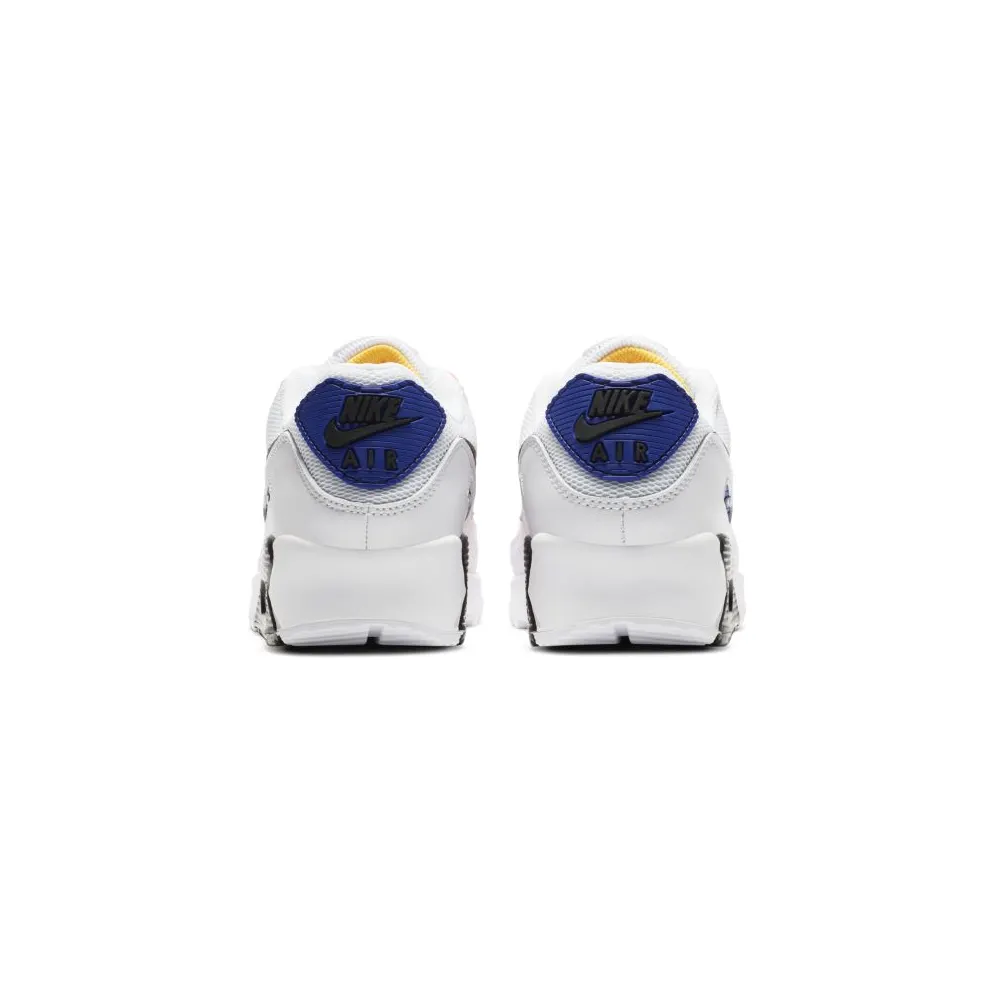 Nike Air Max 90 Brushstroke Pack (W) White/Black-Hyper Royal-Bright Crimson (CZ7937-100)