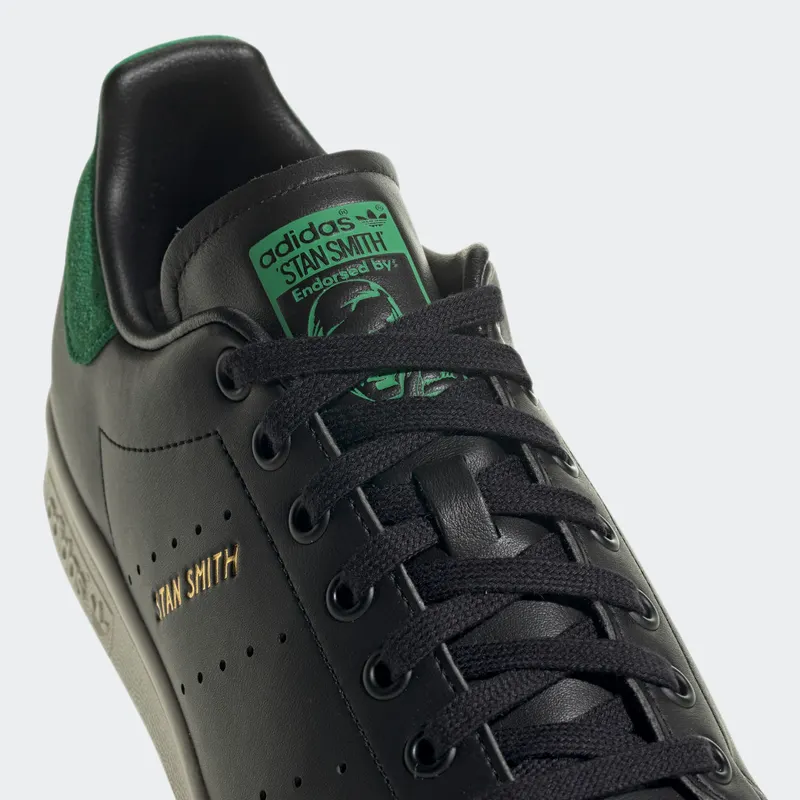 Adidas Stan Smith Core Black / Green / Off White (GZ6314)
