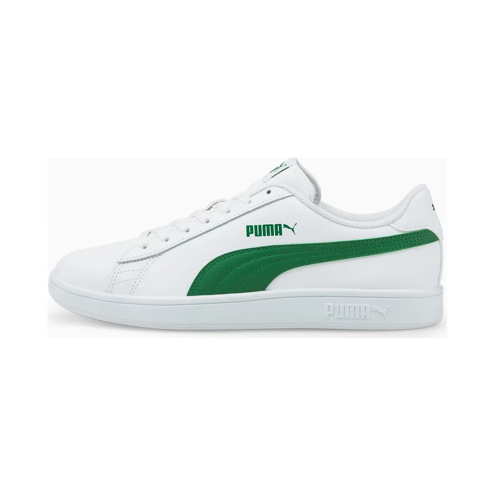 Puma Smash v2 leren White/Green (365215-03)
