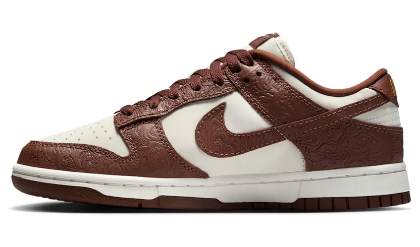 Nike Dunk Low “Embossed Baroque Sail Fauna Brown” (IF3944-100)