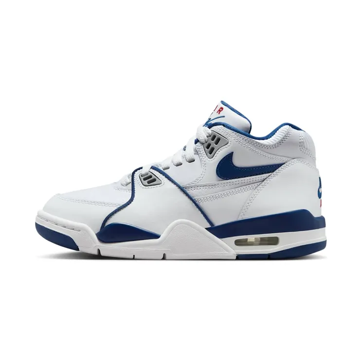 Nike Air Flight ’89 “White / Wolf Grey / Varsity Red / Dark Royal Blue” (HF0406-103)