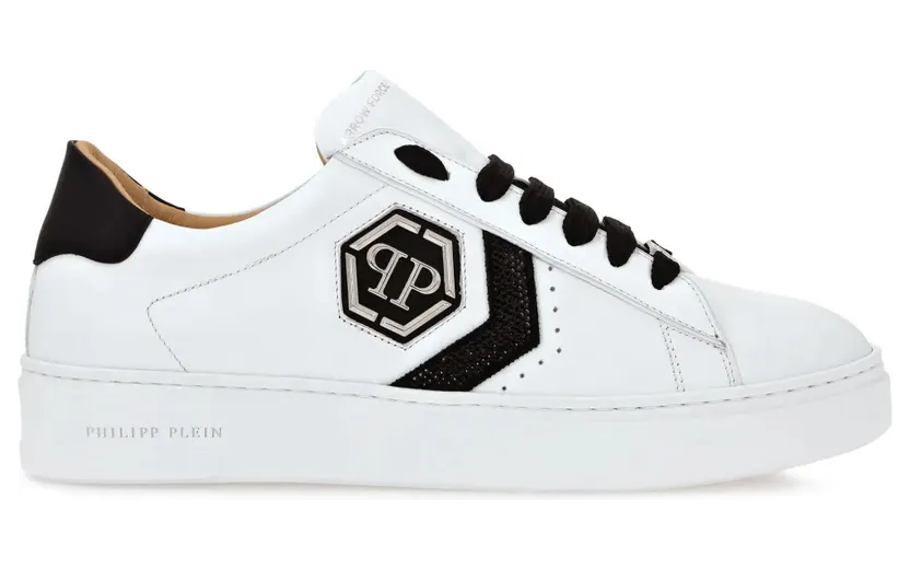 Philipp Plein Arrow Force Strass Hexagon low-top – White (AADSUSC0678PLE075N)