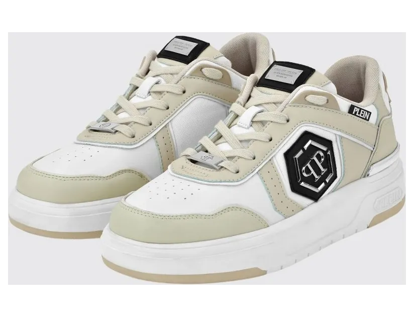 Philipp plein Leather and Mesh Beige (SAESUSC0766PTE120N06)