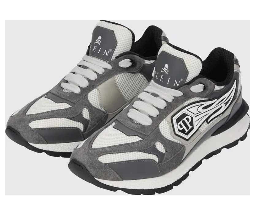 Philipp plein Leather and Mesh Grey (SAFSMSC4074PLE022N10)