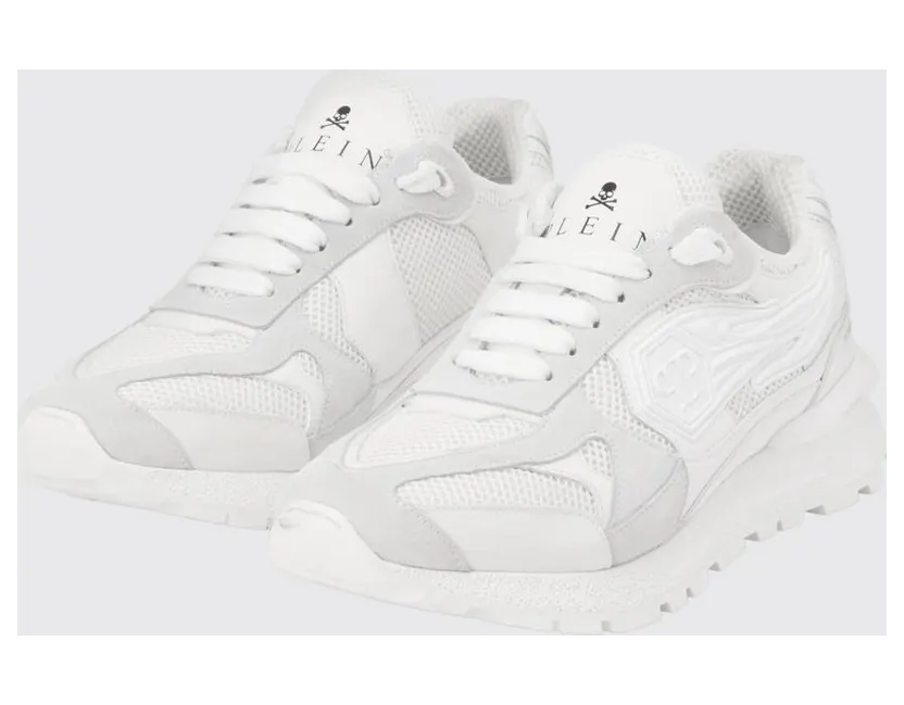 Philipp plein Leather and Mesh White (SAFSMSC4074PLE022N0101)