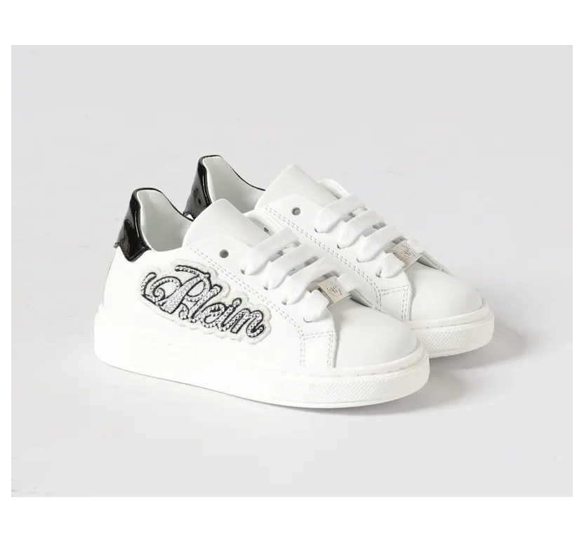 Philipp plein Leather with Rhinestones White (831581)