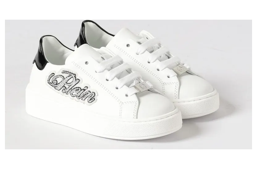 Philipp plein Leather with Rhinestones White (832141)